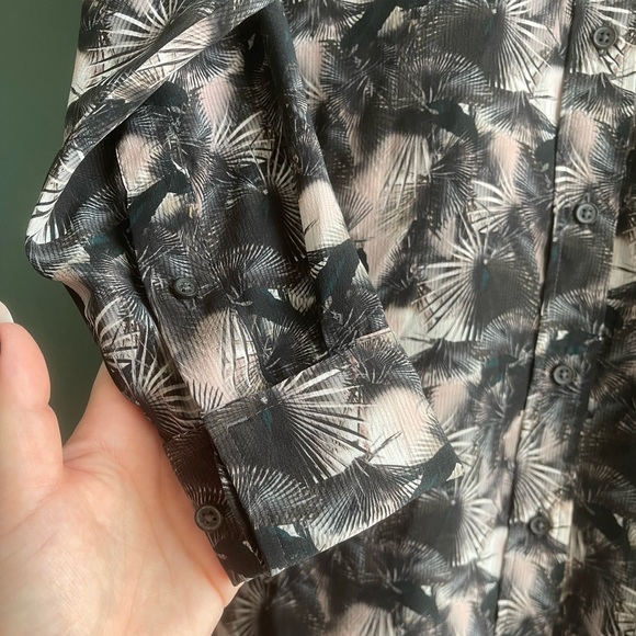 ALL SAINTS 100% silk dress shirt - Cette Island Dress - Picture 4 of 9